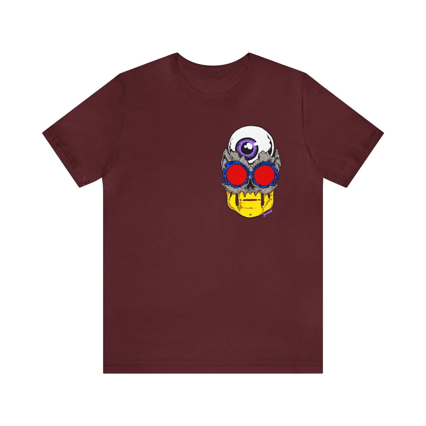 EYEBALL SKULL FROM THE FUTURE unisex jersey short sleeve tee