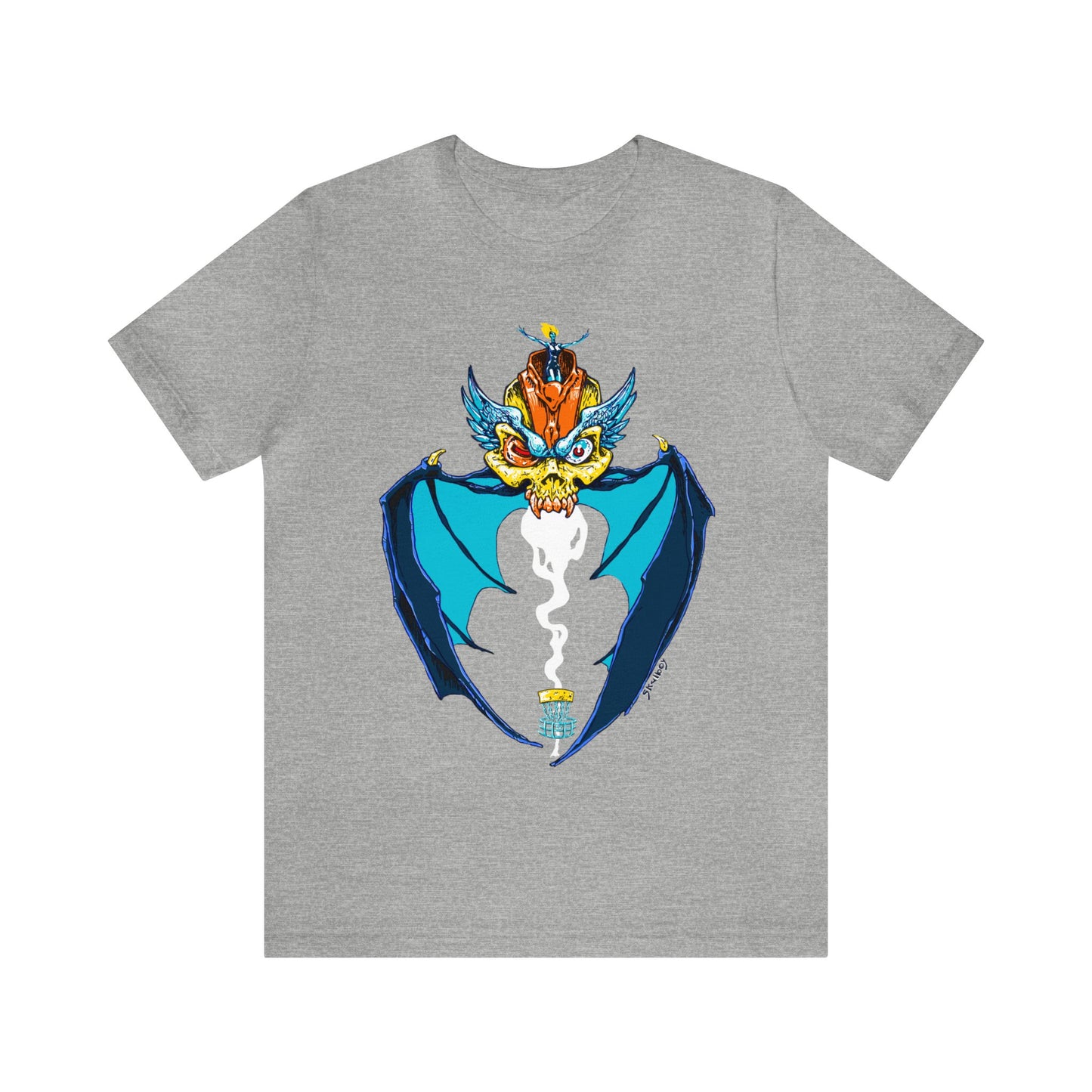 WINGED SKULL DISC GOLF MOTHERSHIP Unisex Jersey Short Sleeve Tee