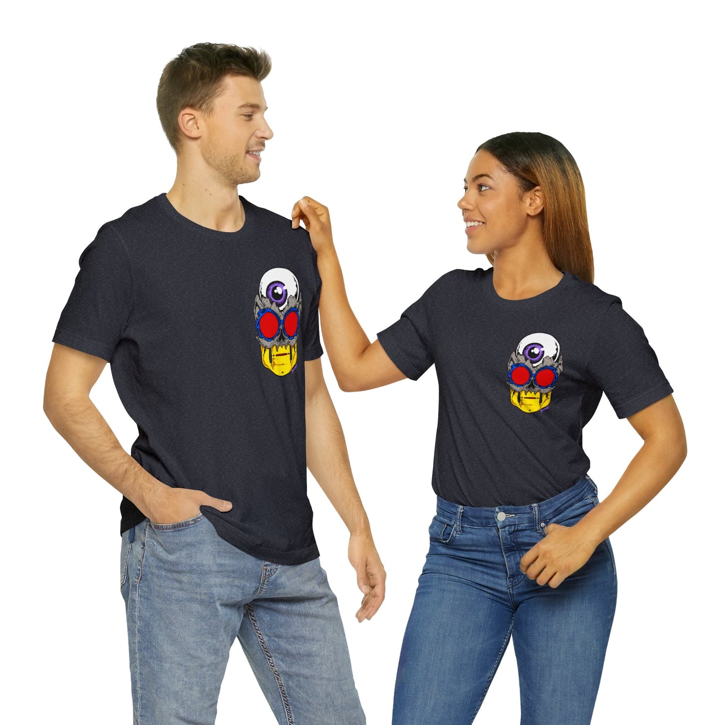 EYEBALL SKULL FROM THE FUTURE unisex jersey short sleeve tee
