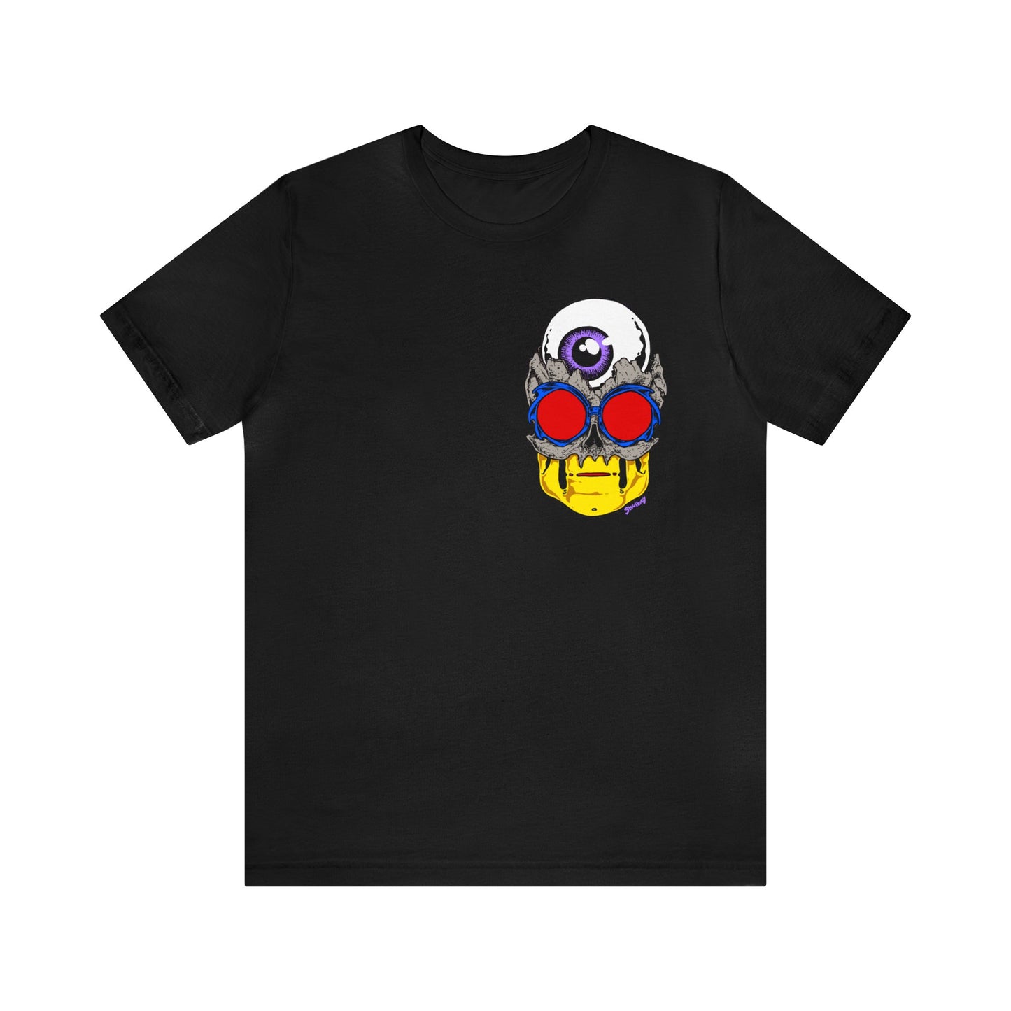 EYEBALL SKULL FROM THE FUTURE unisex jersey short sleeve tee