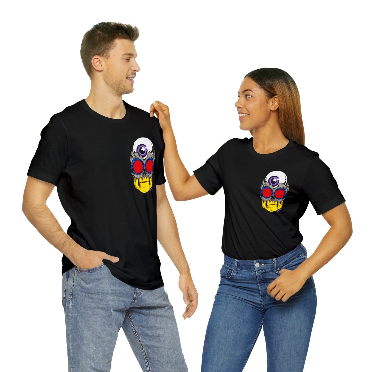 EYEBALL SKULL FROM THE FUTURE unisex jersey short sleeve tee