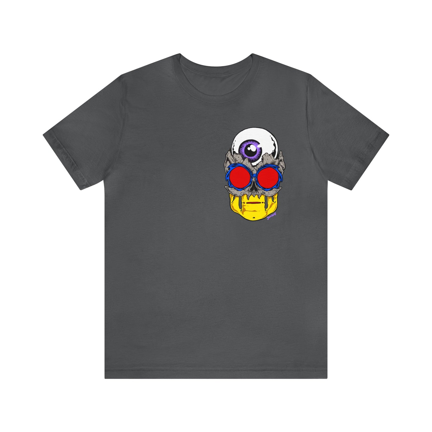 EYEBALL SKULL FROM THE FUTURE unisex jersey short sleeve tee