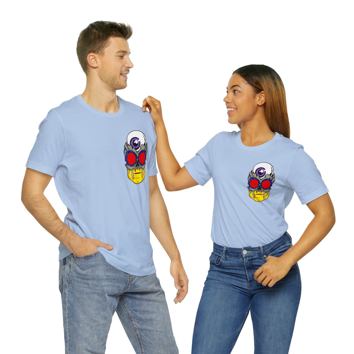 EYEBALL SKULL FROM THE FUTURE unisex jersey short sleeve tee