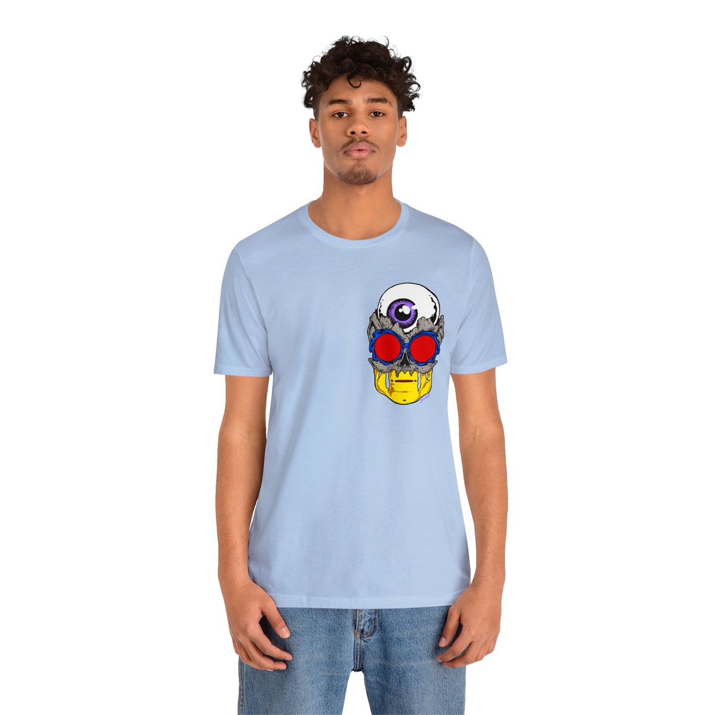 EYEBALL SKULL FROM THE FUTURE unisex jersey short sleeve tee
