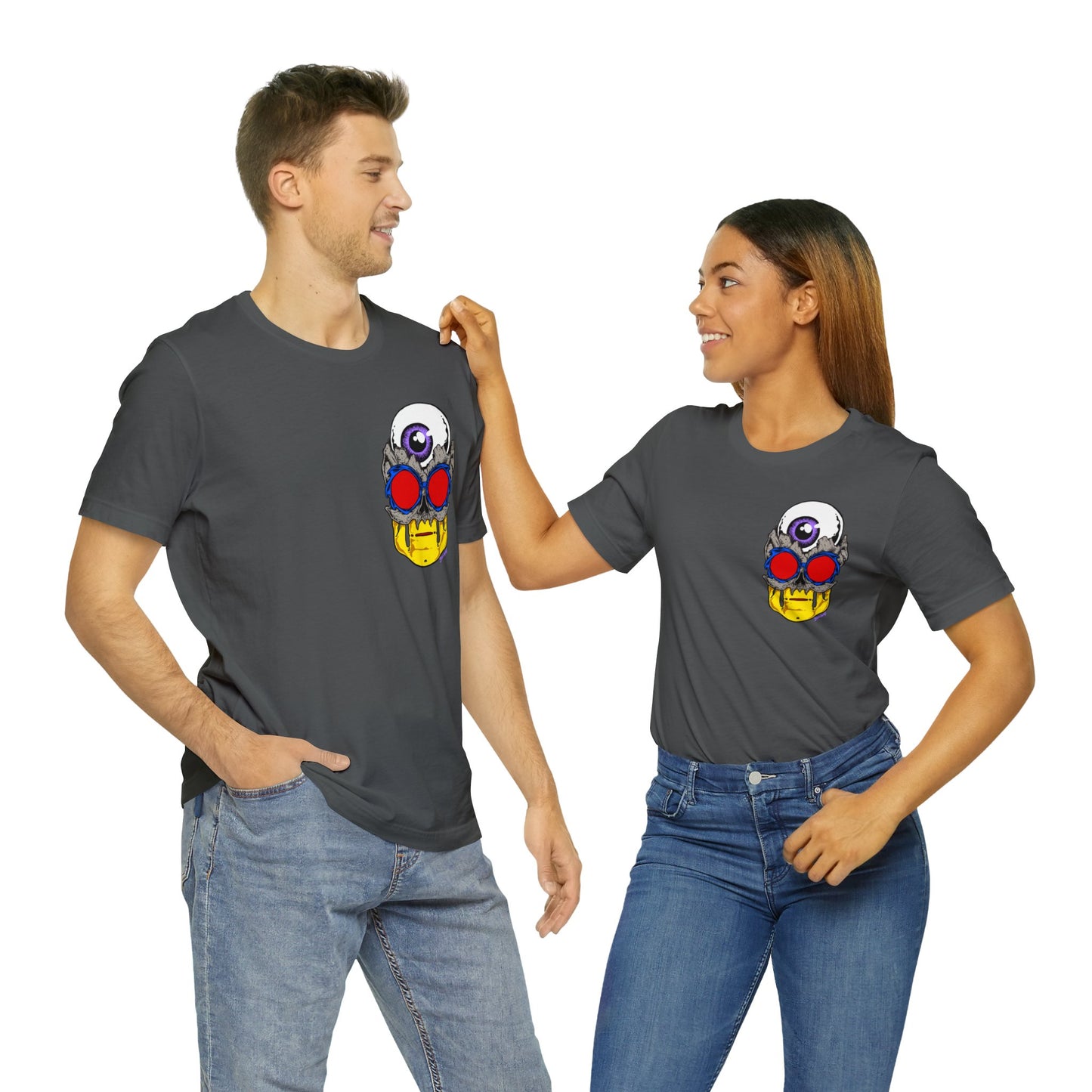 EYEBALL SKULL FROM THE FUTURE unisex jersey short sleeve tee