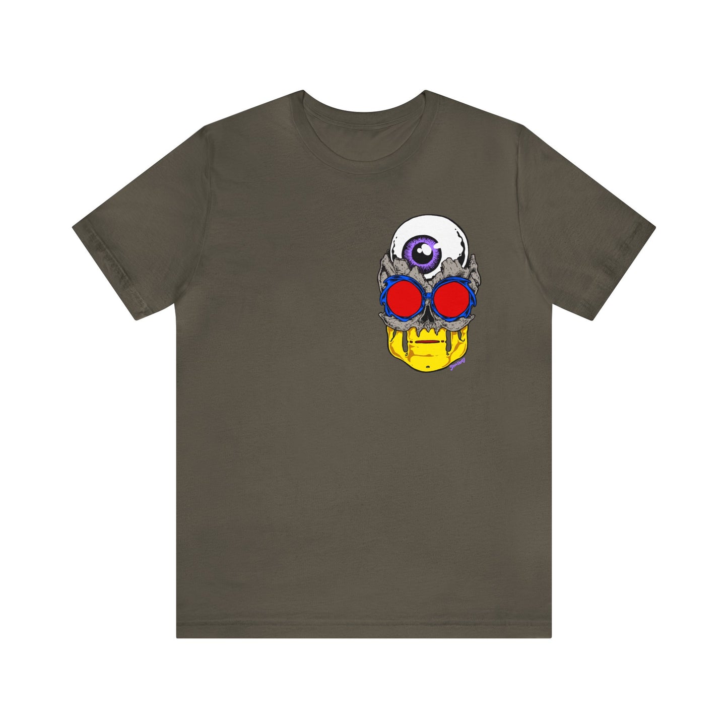 EYEBALL SKULL FROM THE FUTURE unisex jersey short sleeve tee