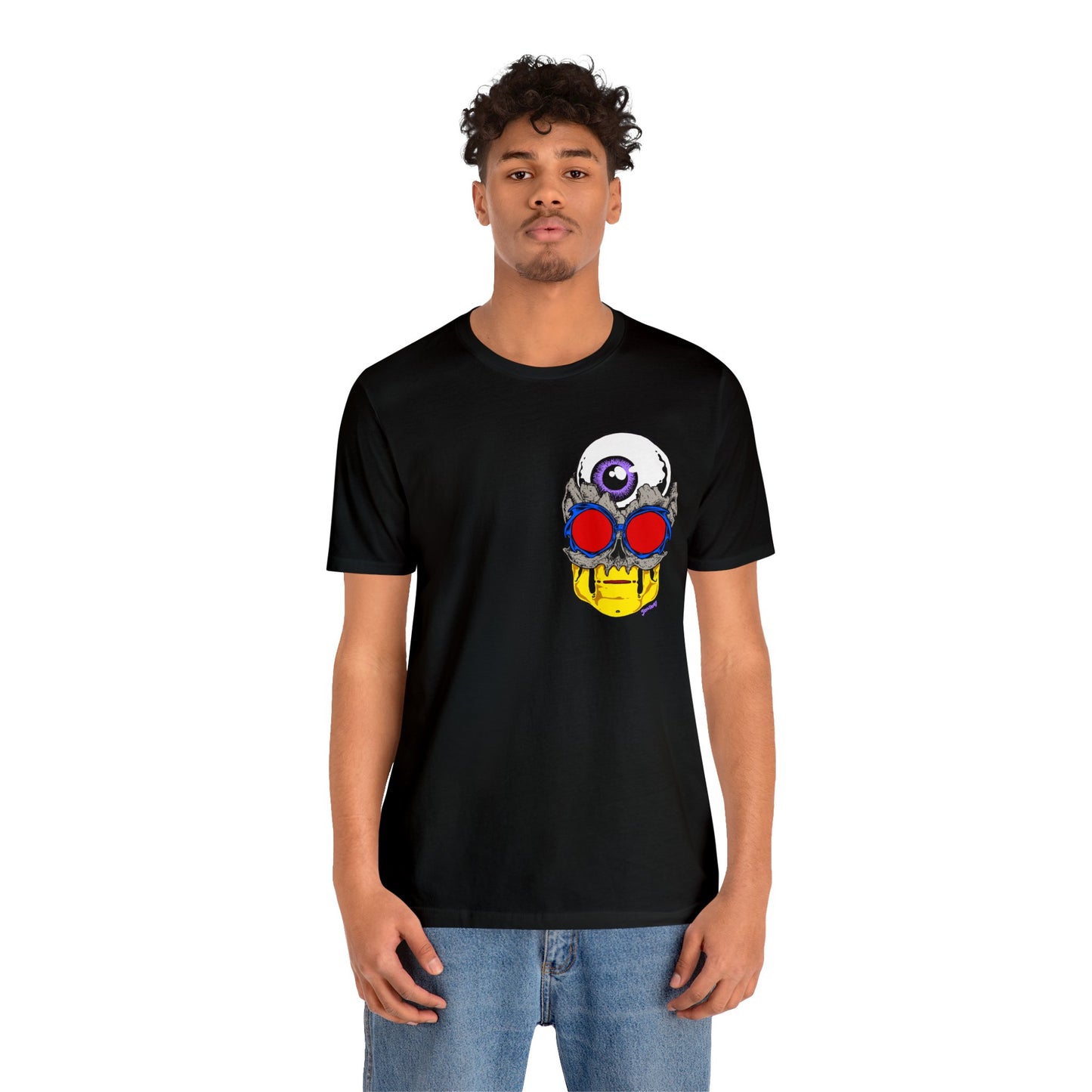 EYEBALL SKULL FROM THE FUTURE unisex jersey short sleeve tee
