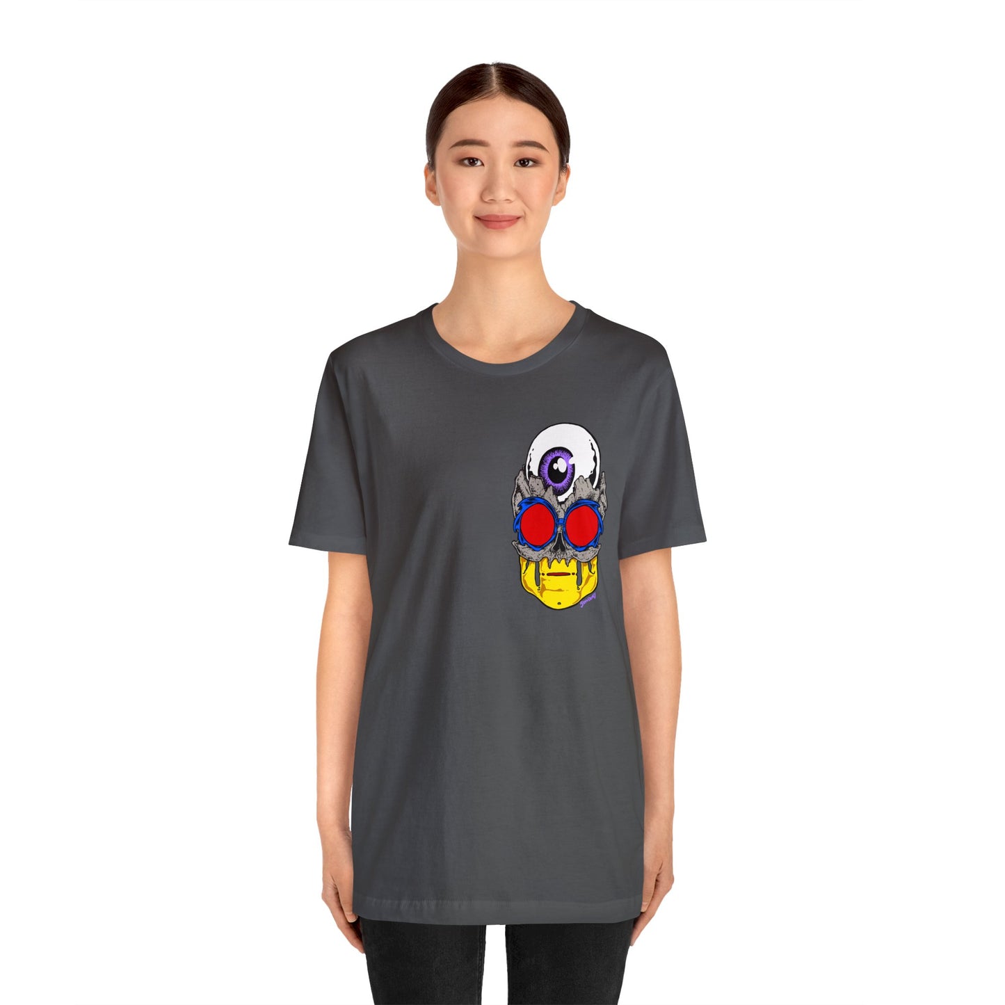 EYEBALL SKULL FROM THE FUTURE unisex jersey short sleeve tee