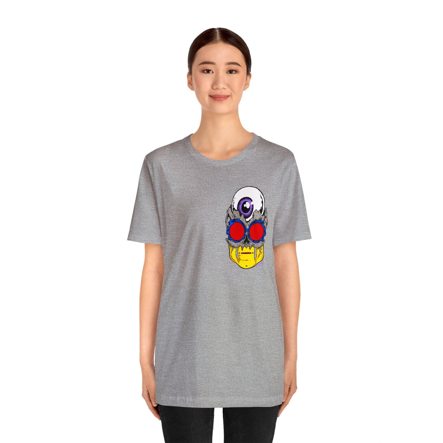 EYEBALL SKULL FROM THE FUTURE unisex jersey short sleeve tee
