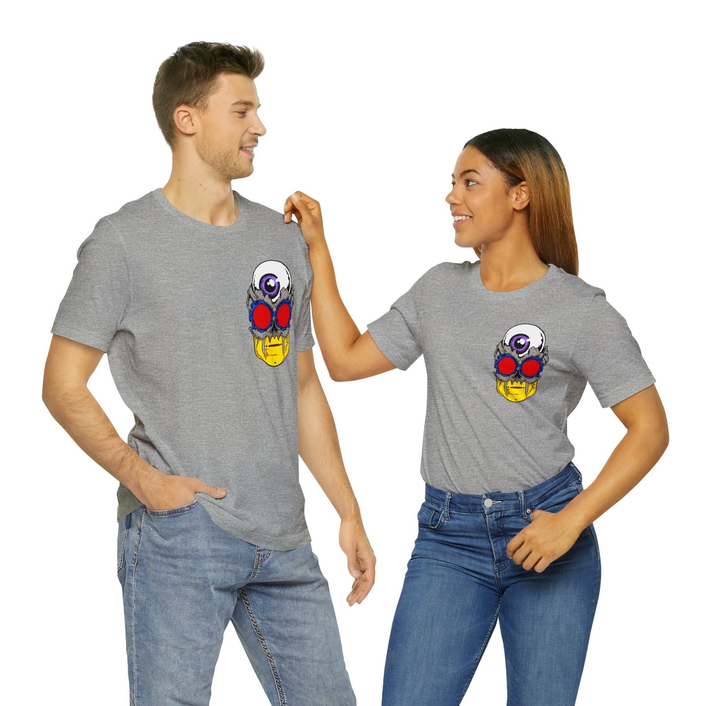 EYEBALL SKULL FROM THE FUTURE unisex jersey short sleeve tee