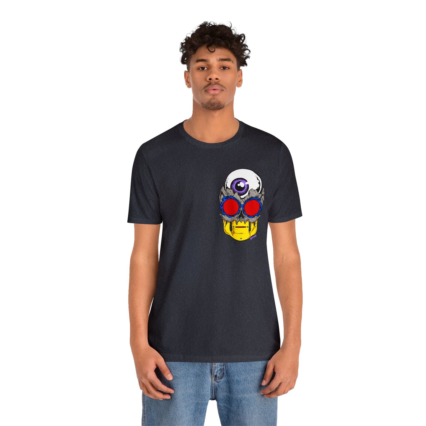 EYEBALL SKULL FROM THE FUTURE unisex jersey short sleeve tee