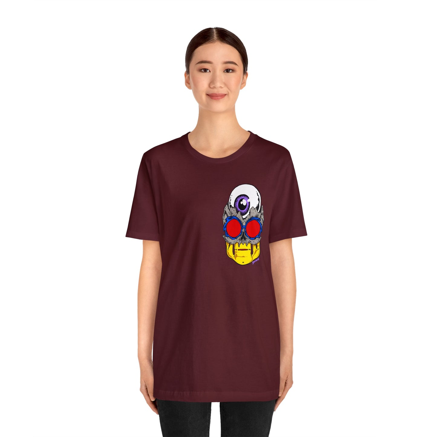 EYEBALL SKULL FROM THE FUTURE unisex jersey short sleeve tee