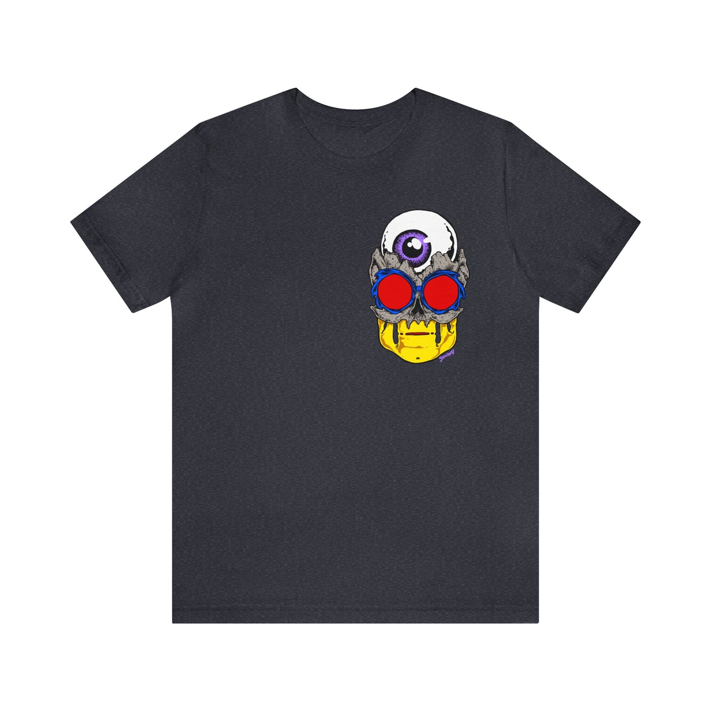 EYEBALL SKULL FROM THE FUTURE unisex jersey short sleeve tee