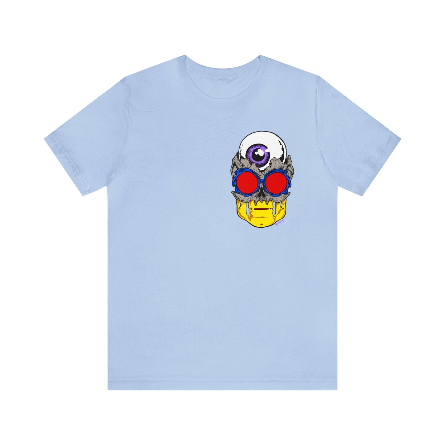 EYEBALL SKULL FROM THE FUTURE unisex jersey short sleeve tee