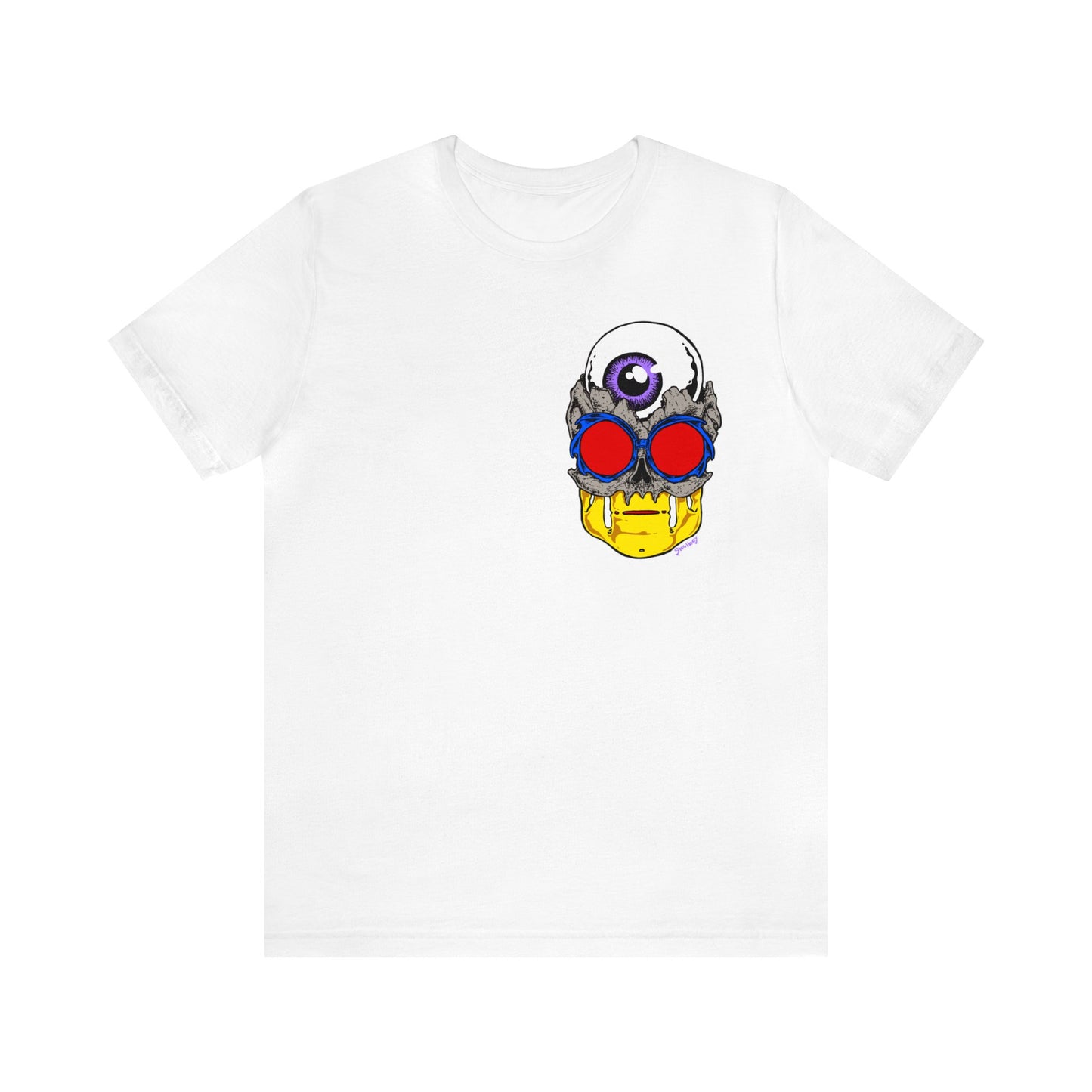 EYEBALL SKULL FROM THE FUTURE unisex jersey short sleeve tee