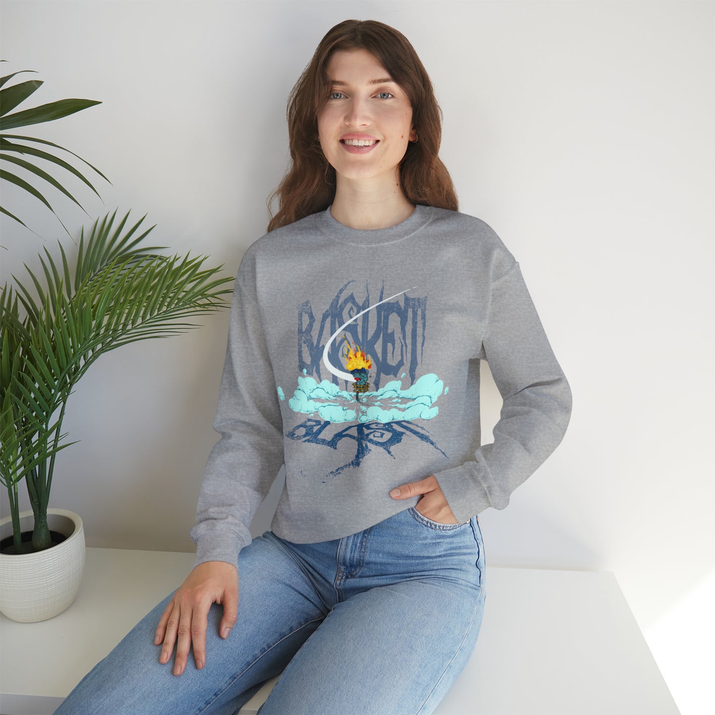 BASKET BLAST by Skulboy - Crewneck Sweatshirt