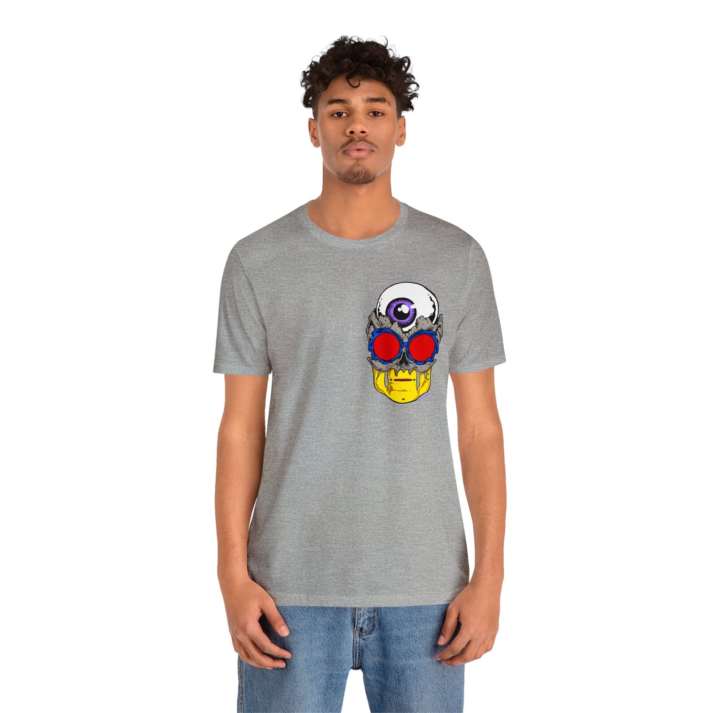 EYEBALL SKULL FROM THE FUTURE unisex jersey short sleeve tee