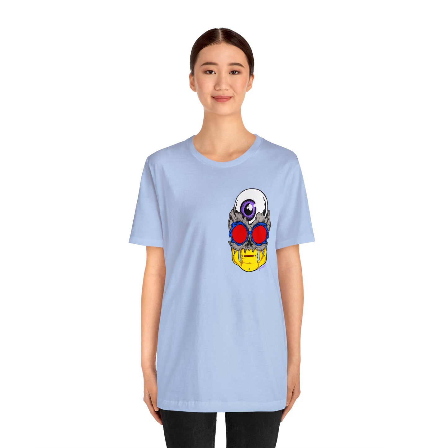 EYEBALL SKULL FROM THE FUTURE unisex jersey short sleeve tee